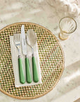 Green Knife and Fork Set