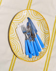 16-Piece Sky Blue Cutlery Set