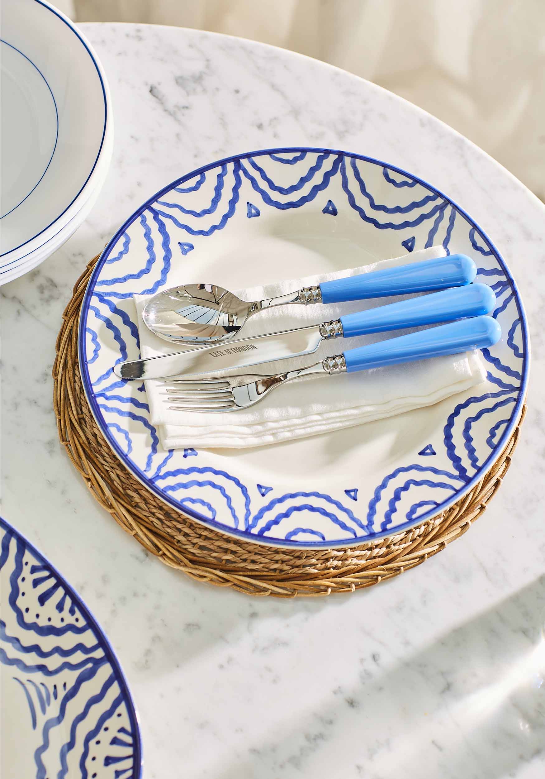 Sky Blue Set of 2 Teaspoons