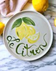 Le Citron (Lemon) Ceramic Plate