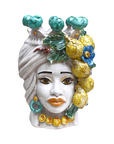 Lemon Sicilian Head Vase, XL