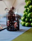 Marla Primrose Brown Tortoiseshell Murano Glass Tumbler – Handblown Venetian Glassware