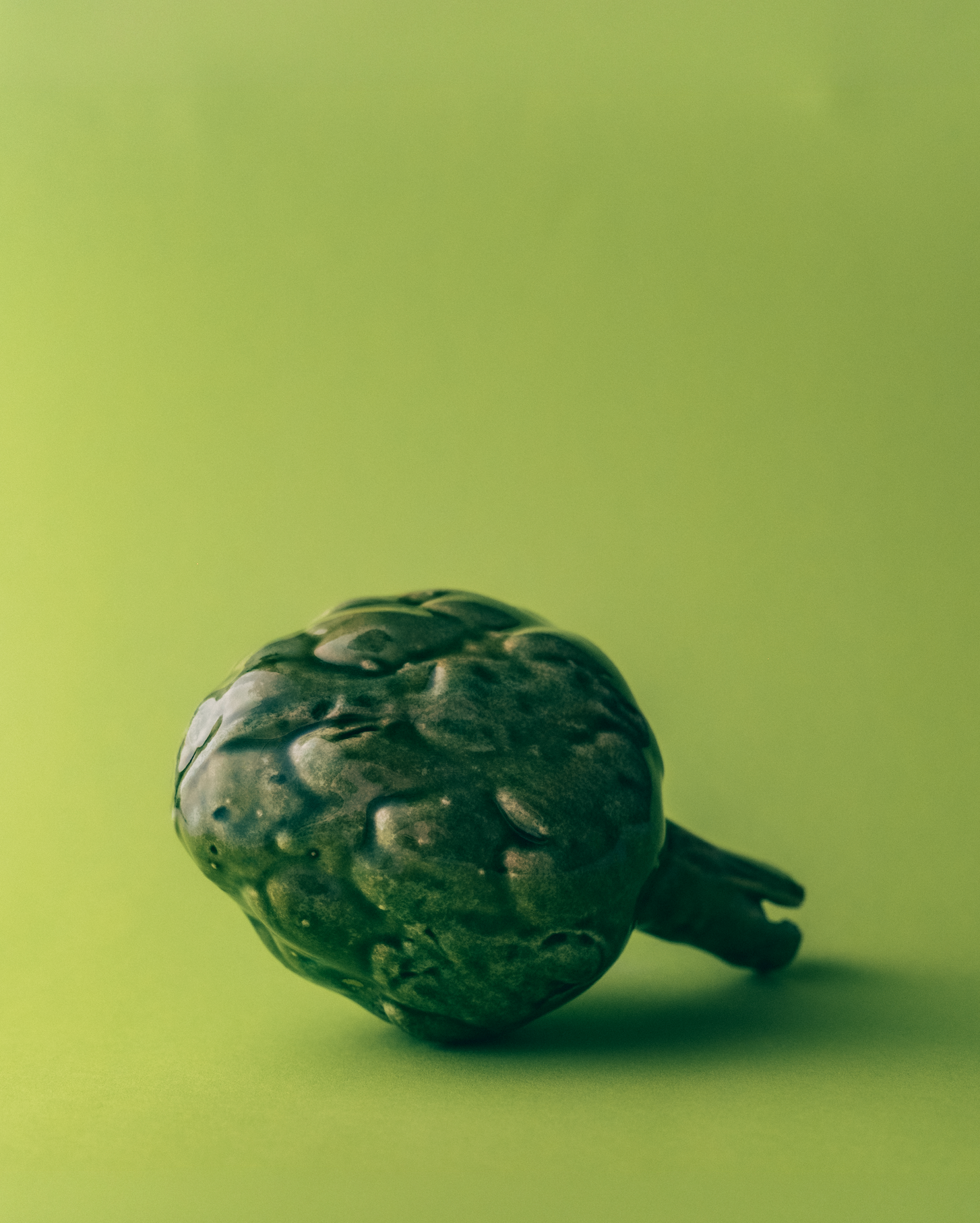 Marla Primrose Handmade Ceramic Glazed Artichoke – Green