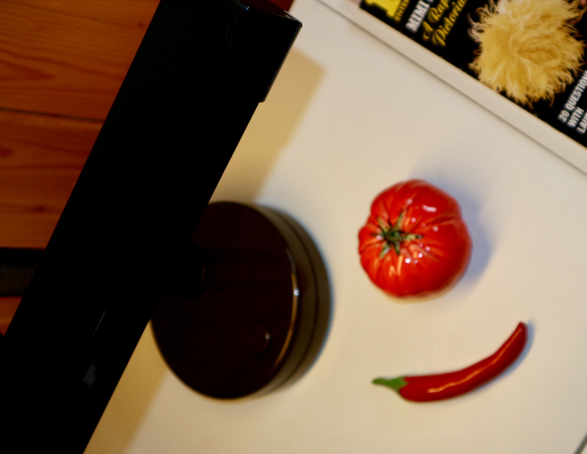 Marla Primrose Handmade Ceramic Glazed Tomato – Red