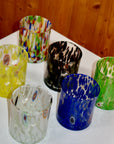 Marla Primrose Multicolour Murano Glass Tumbler – Handblown Venetian Glassware