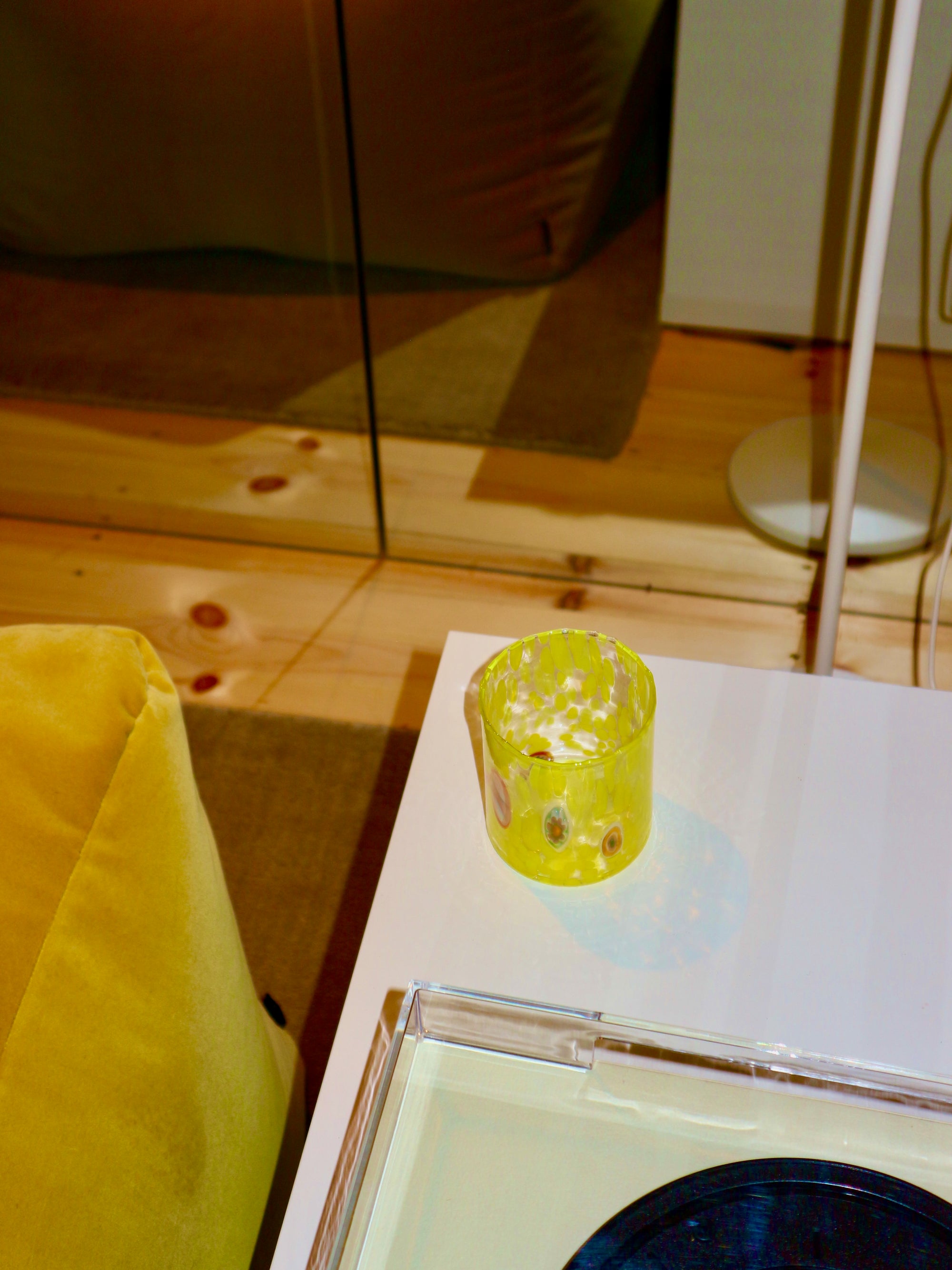 Marla Primrose Yellow Murano Glass Tumbler – Handblown Venetian Glassware