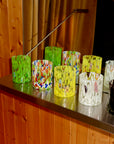 Marla Primrose Multicolour Murano Glass Tumbler – Handblown Venetian Glassware