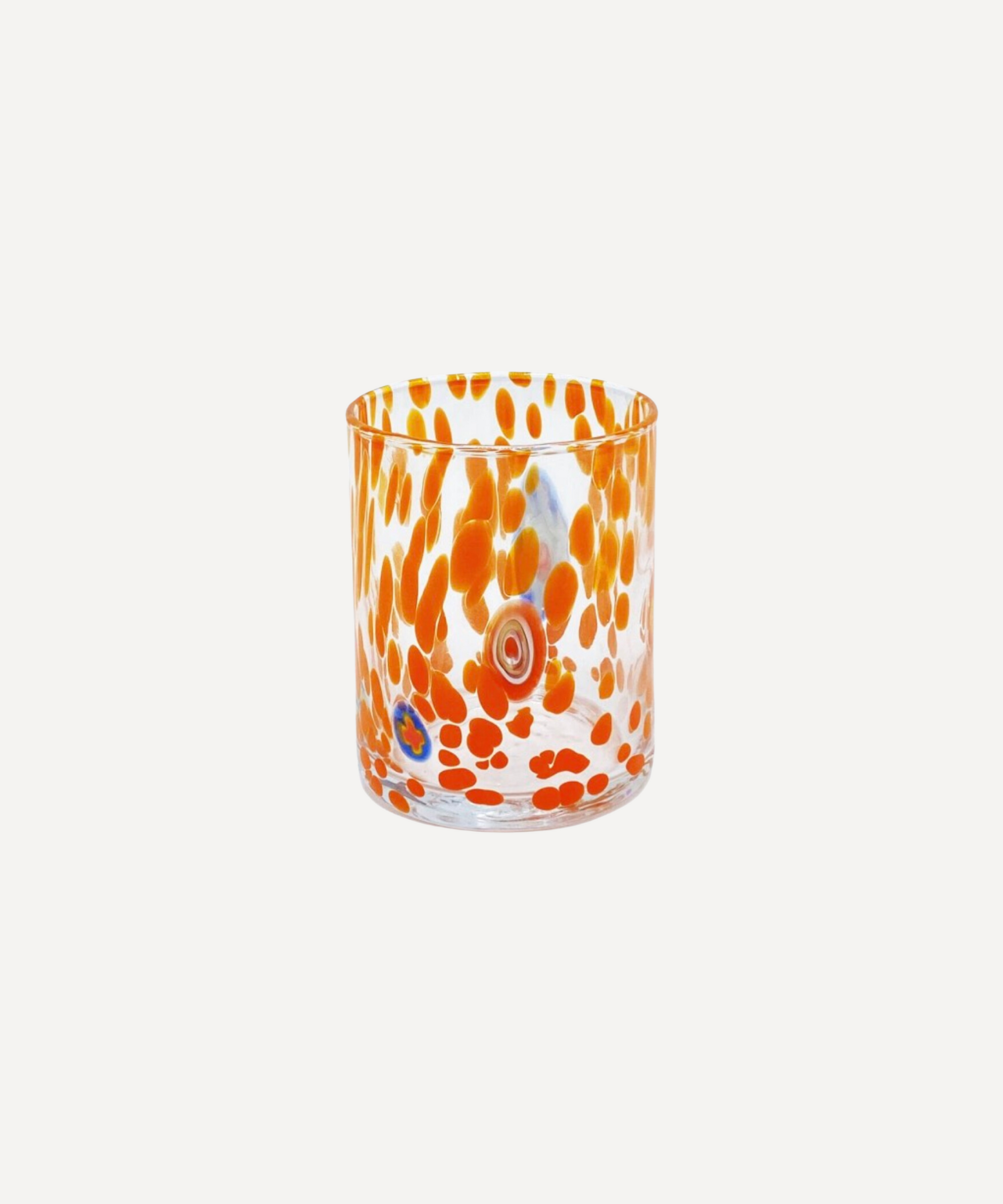 Murano Glass Tumbler, Orange