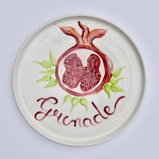 Le Grenade (Pomegranate) Ceramic Plate