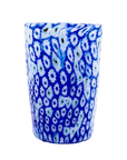 Blue Millefiori Murano Glass Tumbler