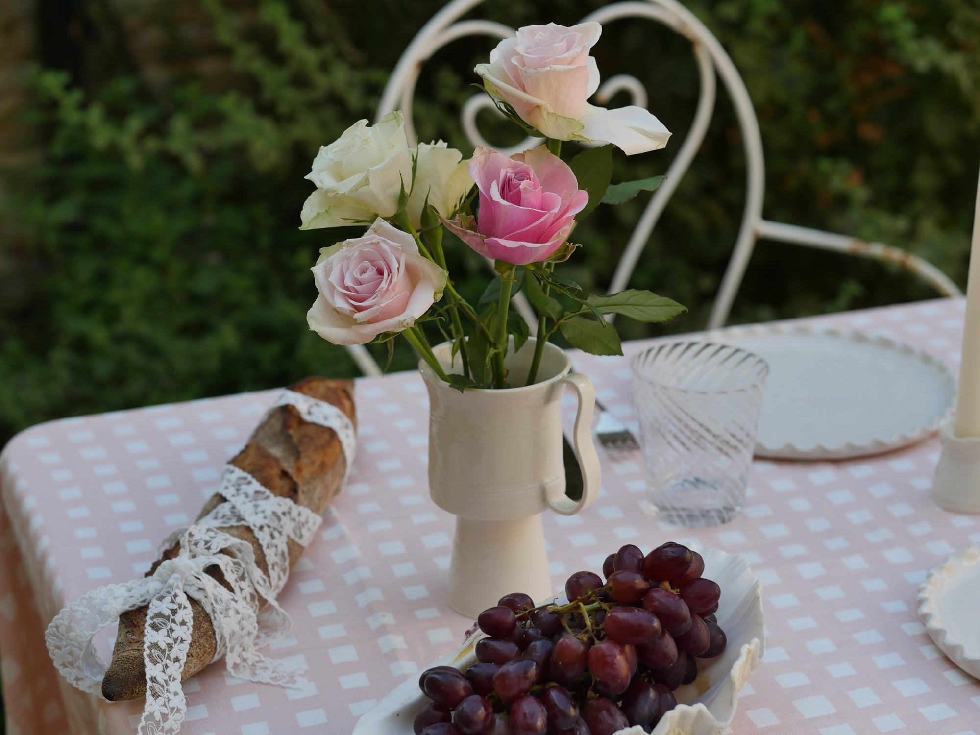 Pink Gingham Napkin