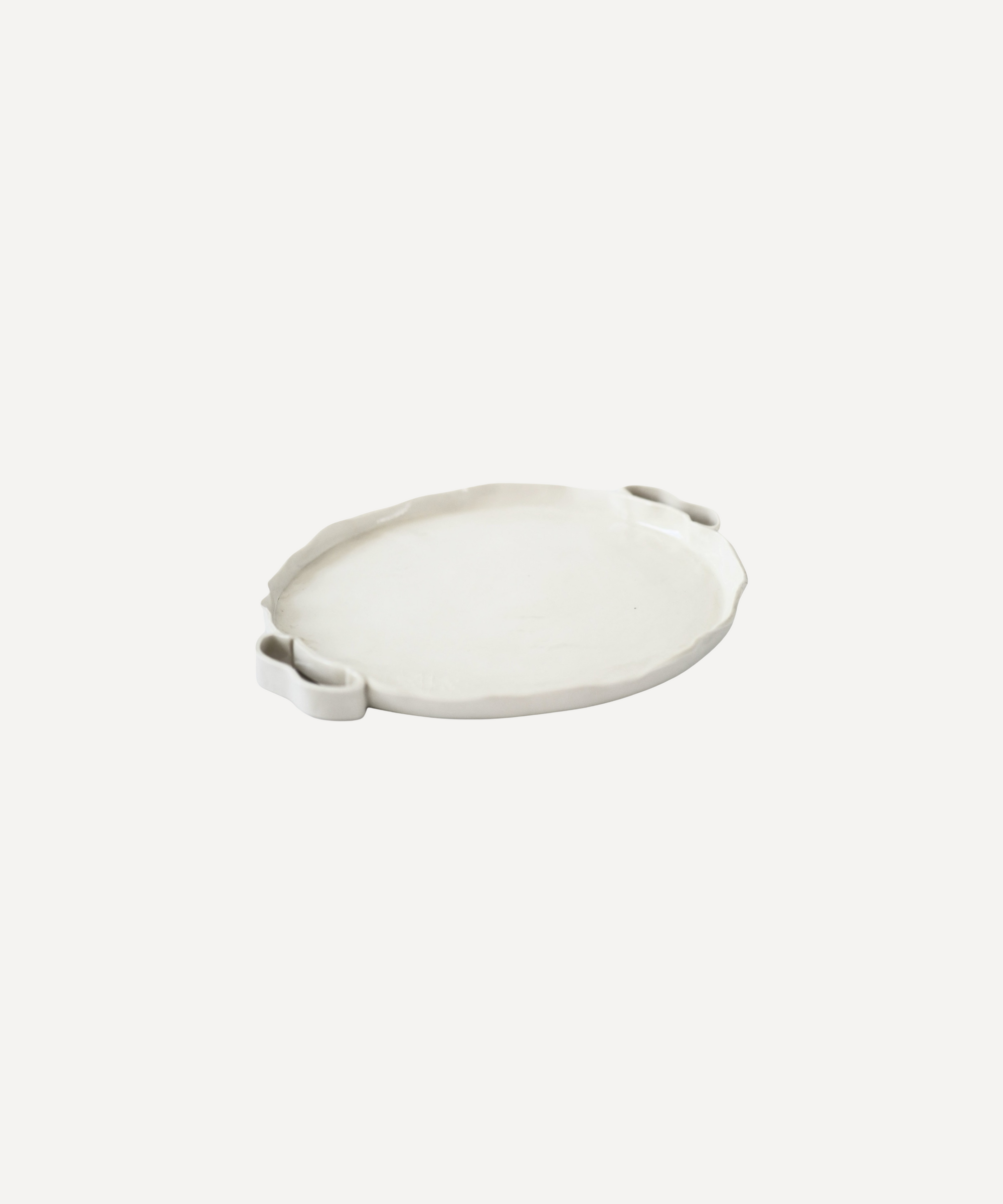 Porcelain Wiggle White Tray