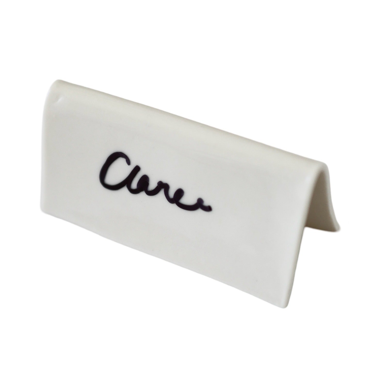 Handmade Reusable Porcelain Ceramic Name Card