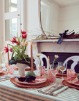 Green Stripe Tablecloth by Angela Mugnai