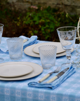 Blue Alpine Jacquard Cotton Napkin