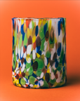 Marla Primrose Multicolour Murano Glass Tumbler – Handblown Venetian Glassware
