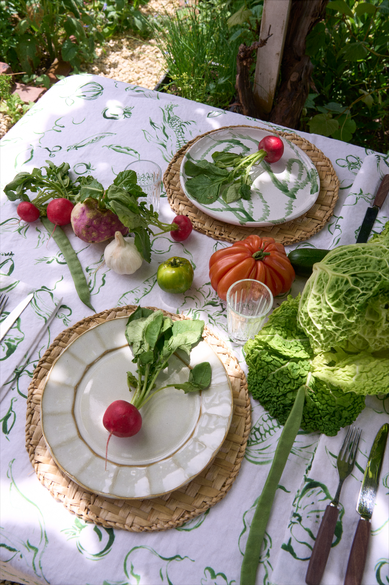 Veg Patch Linen Tablecloth – By Hope Home x Marla Primrose