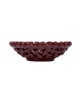 Burgundy Basketweave Bowl