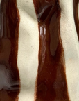 Brown & Vanilla Candy Stripe Vase