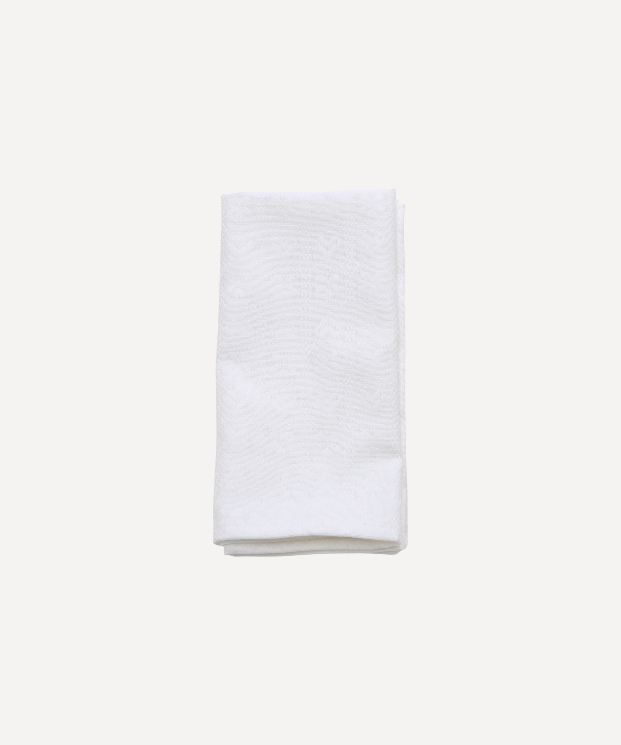 White Alpine Jacquard Cotton Napkin