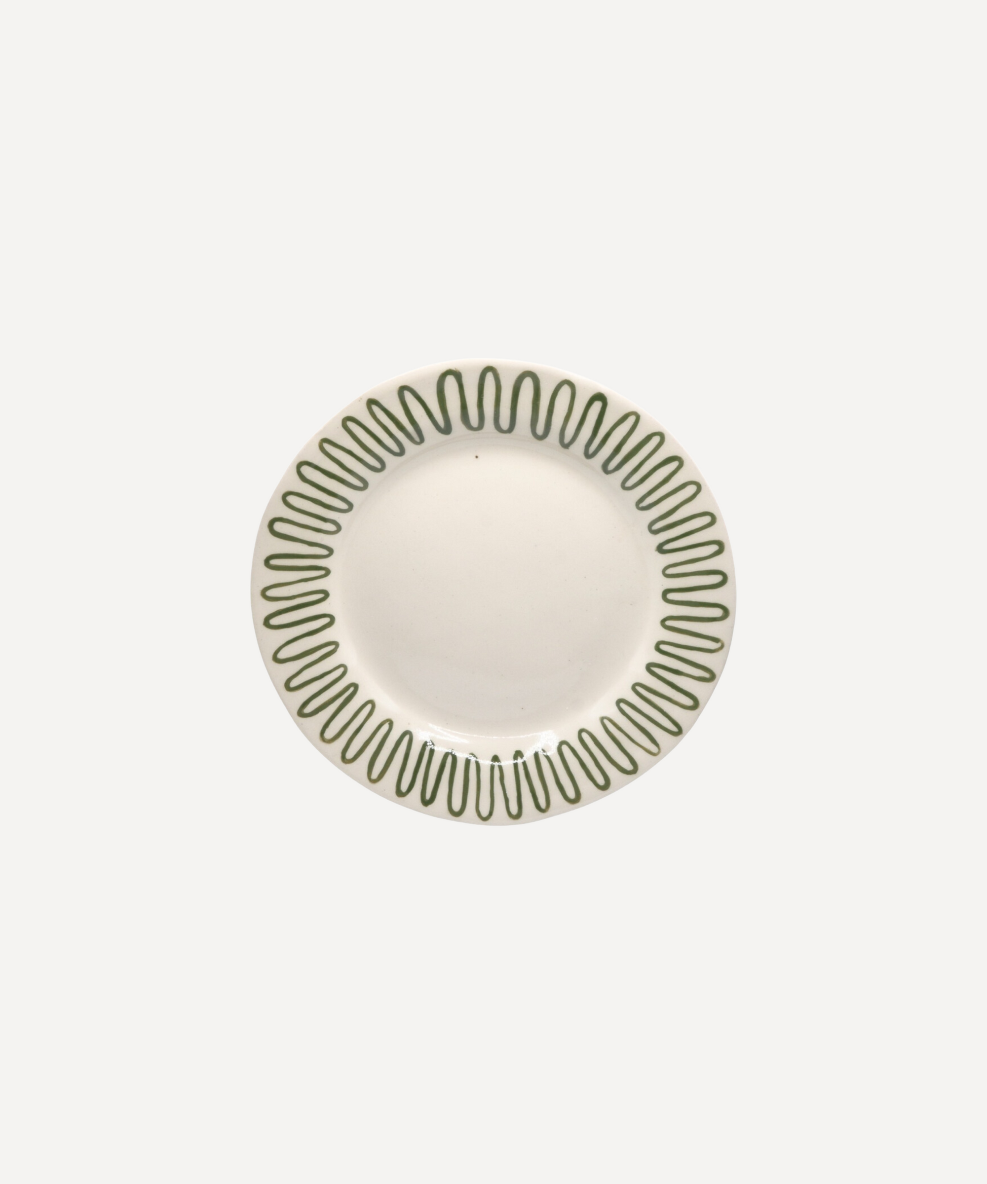 Wiggle Handmade Plate, Green