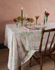 Wild Bloom, Green Pure Linen Tablecloth