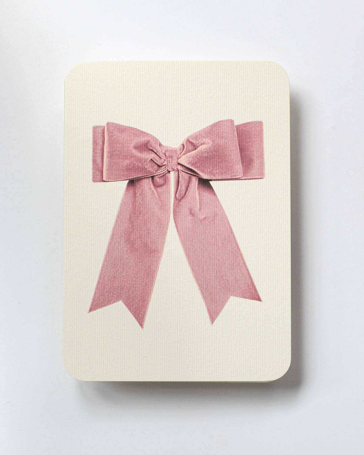 Pink Velvet Bow Card