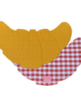 Amour Croissant Placemat Red Gingham