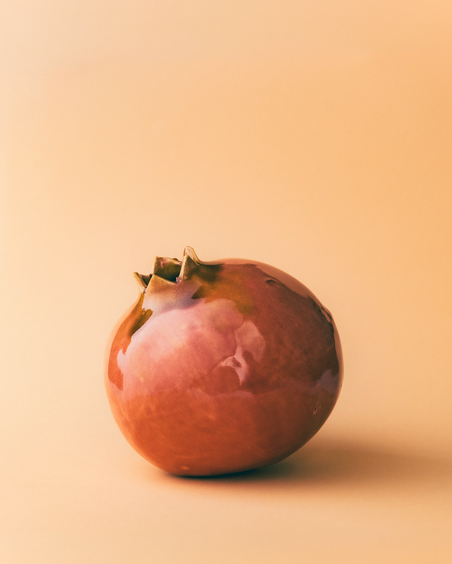 Marla Primrose Handmade Ceramic Glazed Pomegranate – Pink