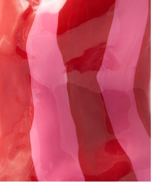 Abstract art with pink and red colors