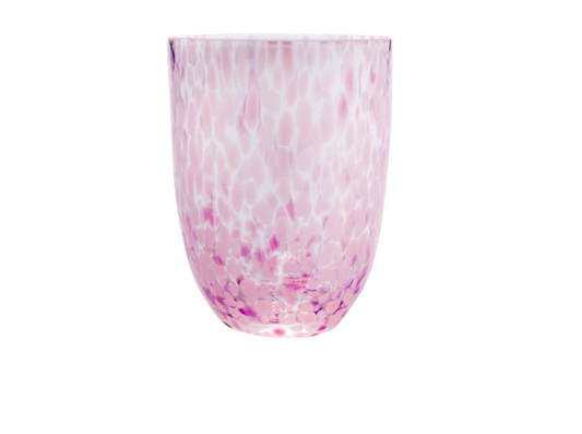 Confetti Bohemia Glass Tumbler, Lilac ~ As Seen in SheerLuxe ~