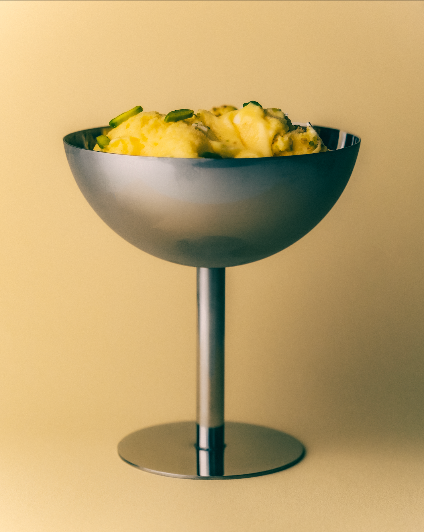 Stainless Steel Ice Cream Desert Retro Coupe – side view by Marla Primrose