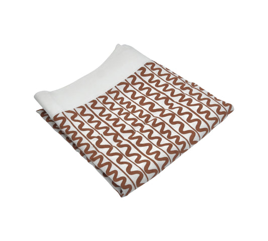 Wiggle Linen Tablecloth, Cacao