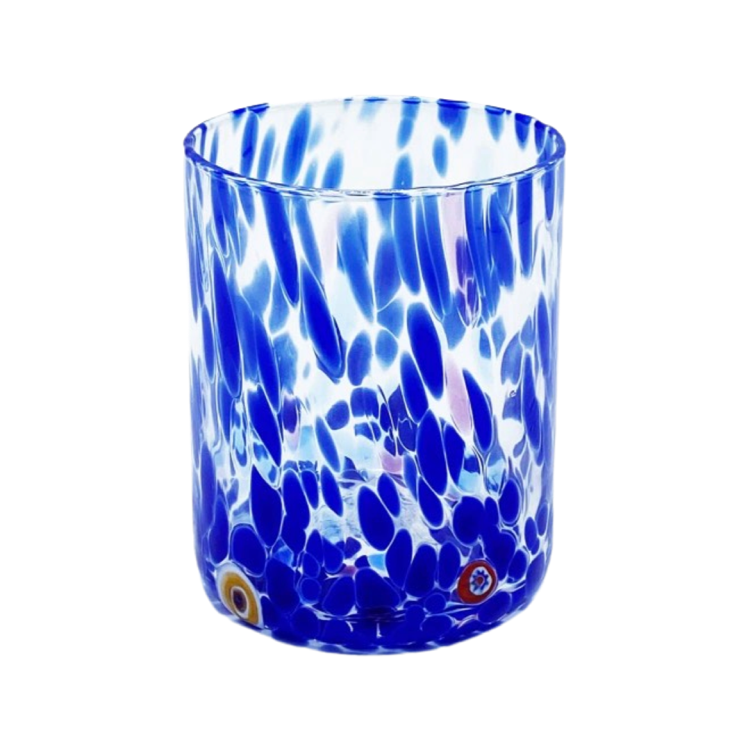 Murano Glass Tumbler, Blue