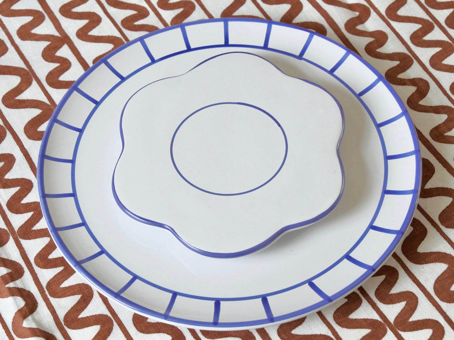 Ceramic Saucer, Blue